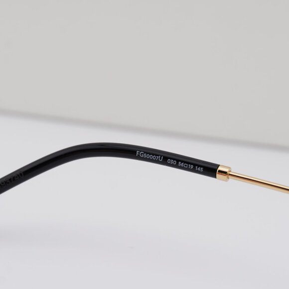 Fred FG50007U 030 Rectangle 56mm Eyeglasses - Gold - Picture 8 of 10